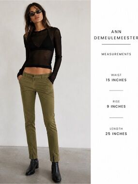 Ann Demeulemeester Slim Pant| Size 38